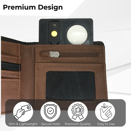 Funda Tarjetero 2 en 1: YubiKey 5 NFC & 5C NFC con Ranura para AirTag