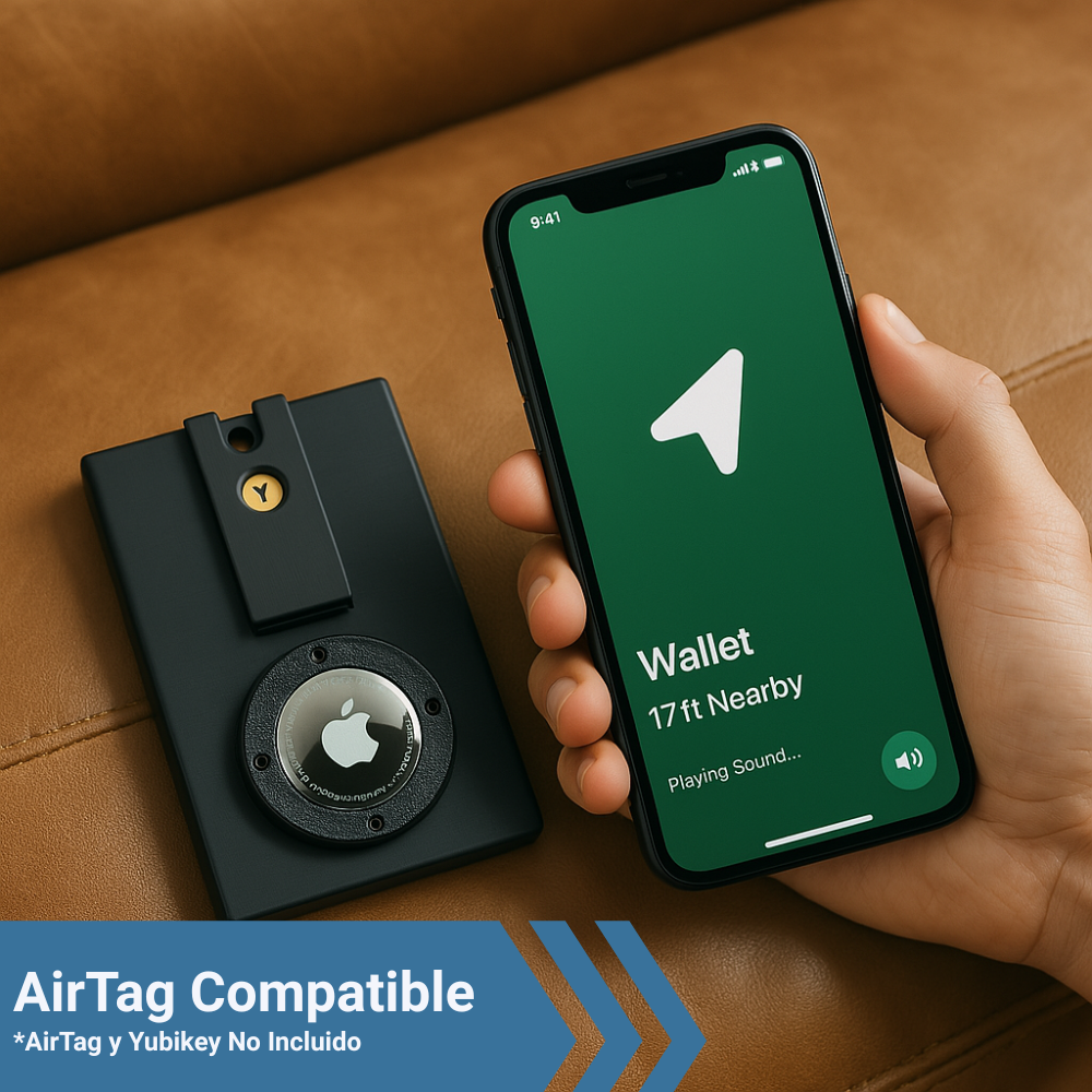 CARTERA AIRTAG + YUBIKEY AUTOMÁTICA