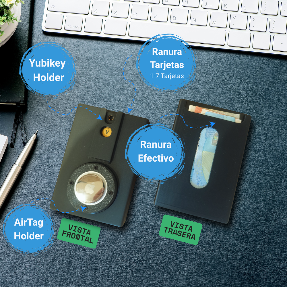 CARTERA AIRTAG + YUBIKEY AUTOMÁTICA