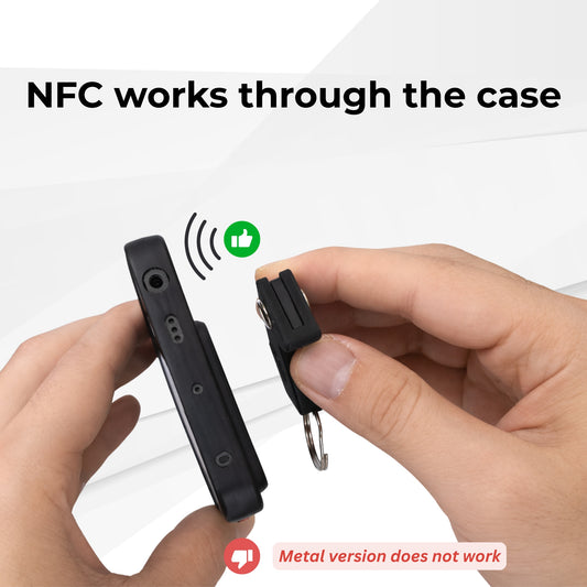 Funda Protectora para YubiKey 5 NFC & 5C NFC con Aro Metálico