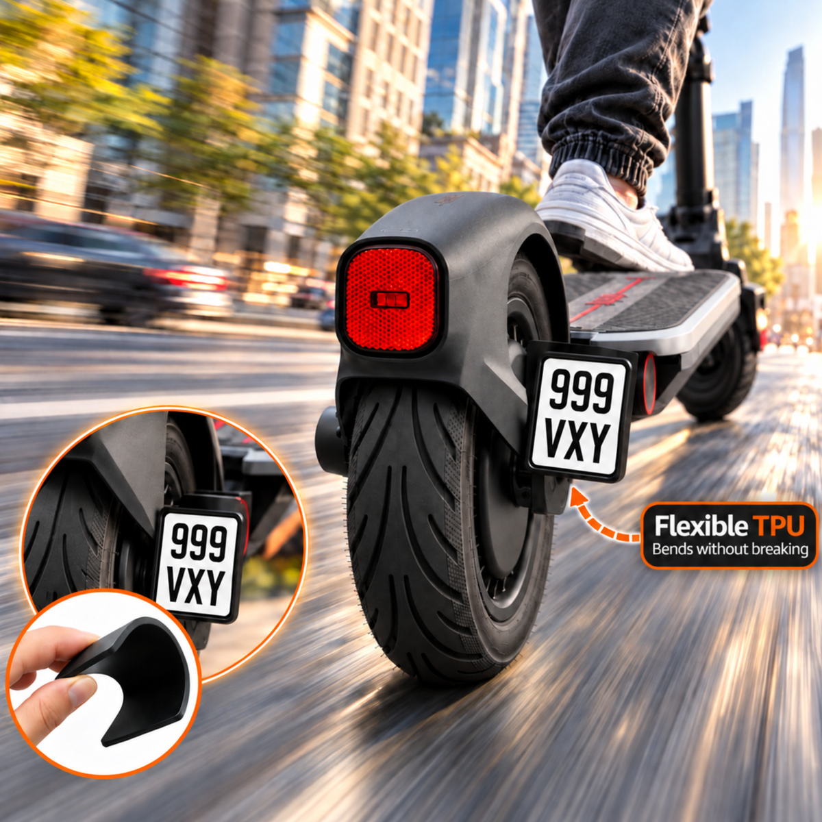 Kennzeichenhalter für E-Scooter Segway Ninebot F3/F3 Pro
