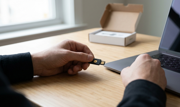 Cómo configurar e insertar la YubiKey