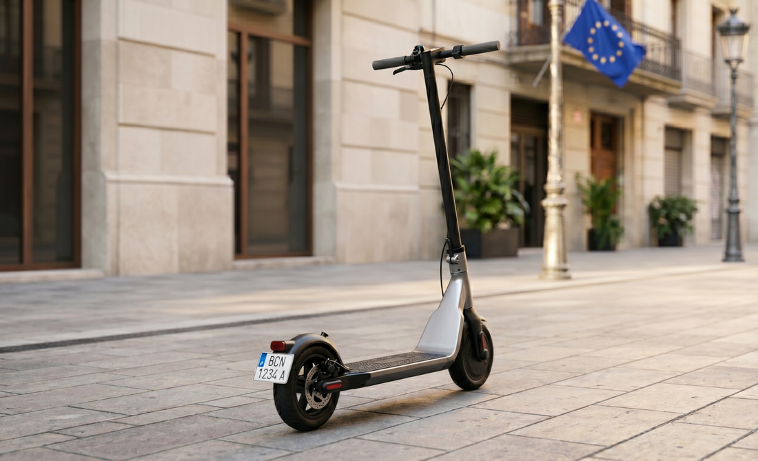 colocar la matrícula del patinete eléctrico