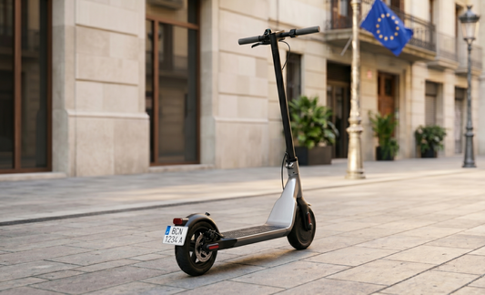 colocar la matrícula del patinete eléctrico