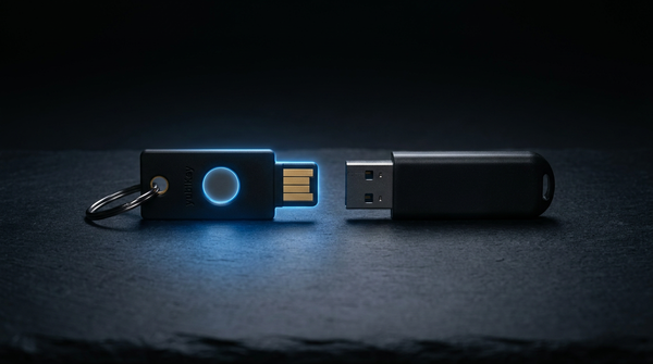¿Qué es una llave de seguridad USB? La diferencia entre una YubiKey y una memoria USB