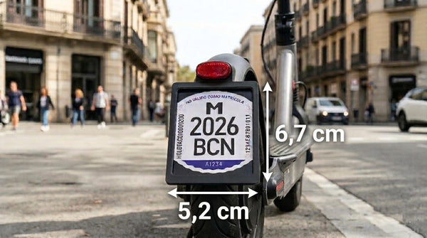 Portamatrícula para Patinete Eléctrico: compatible con España, Italia y Alemania