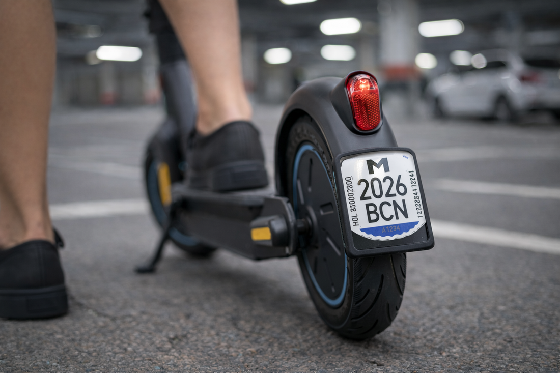 Portamatrícula para Patinete Eléctrico — Xiaomi, Smartgyro, Dualtron y más