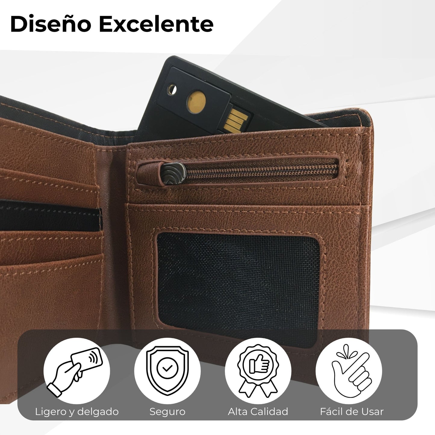 Soporte Tarjetero para YubiKey 5 NFC & 5C NFC (1 Ranura)