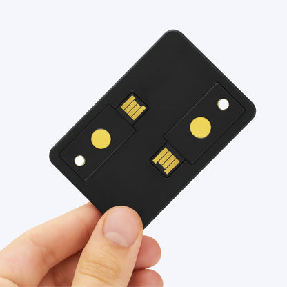 Soporte Tipo Tarjeta para YubiKey 5 NFC & 5C NFC (2 Ranuras)