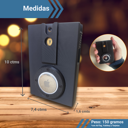 CARTERA AIRTAG + YUBIKEY AUTOMÁTICA