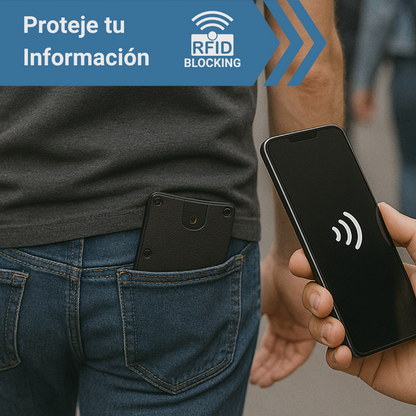 Cartera Slim para AirTag con Protección RFID