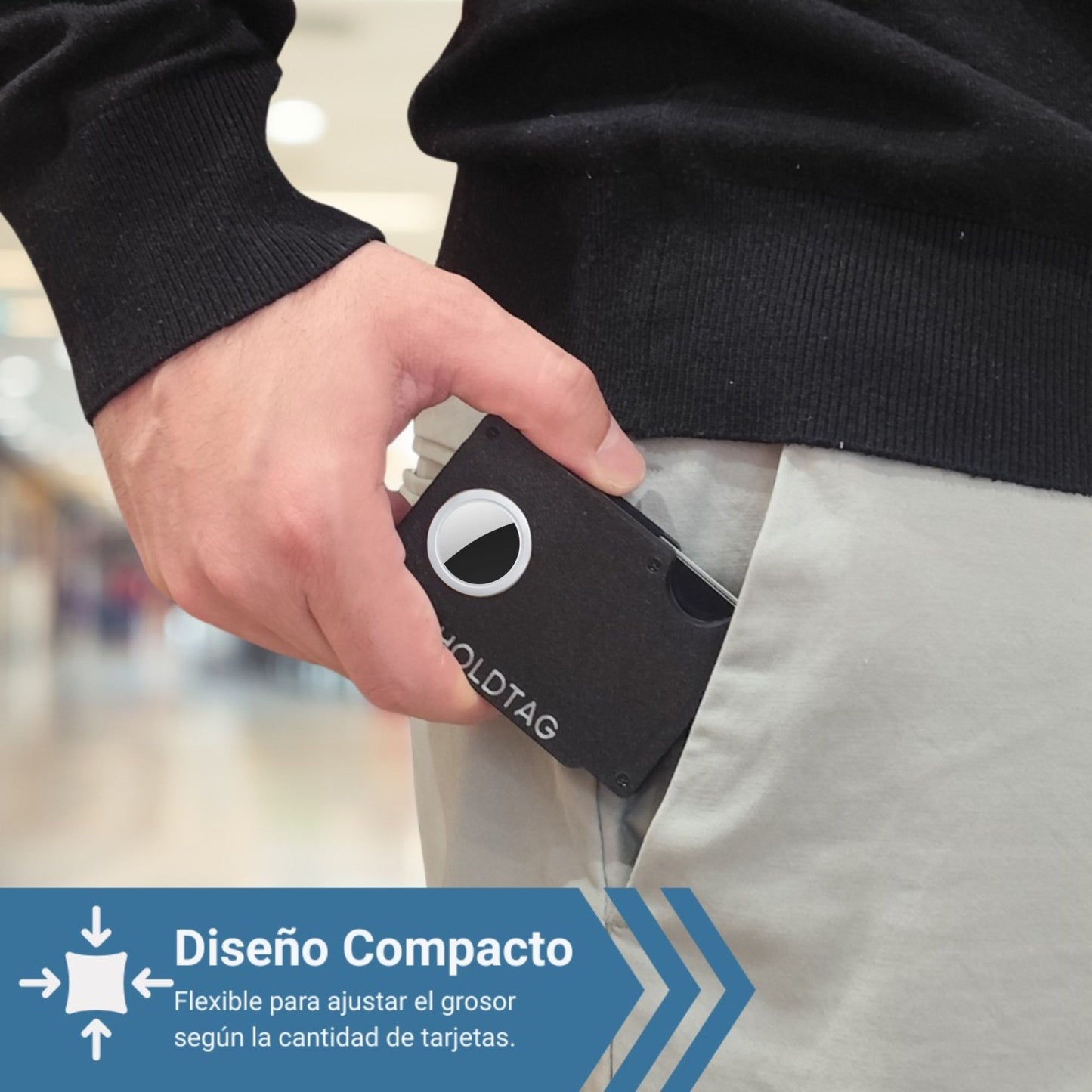 Cartera Slim para AirTag con Protección RFID