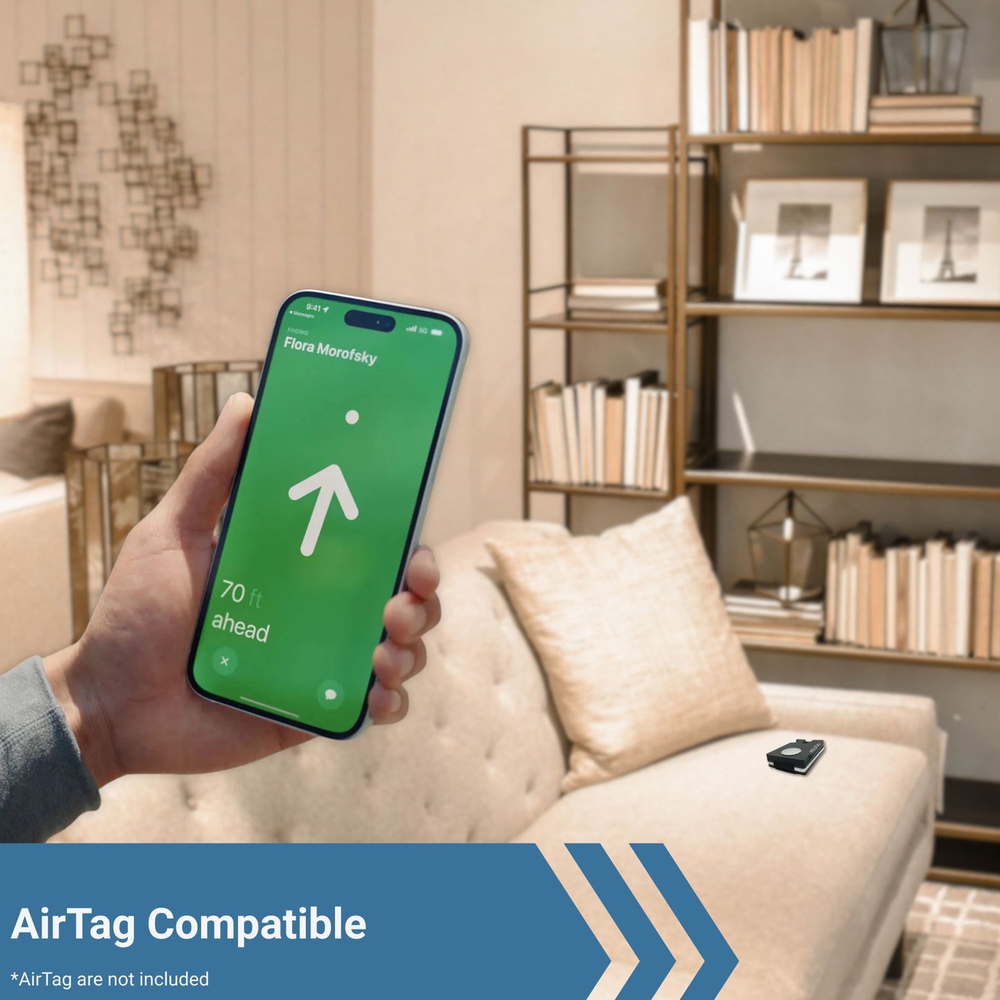 Cartera Slim para AirTag con Protección RFID