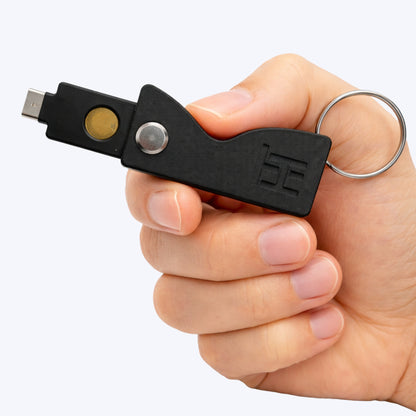 Funda Protectora para YubiKey 5 NFC & 5C NFC con Aro Metálico