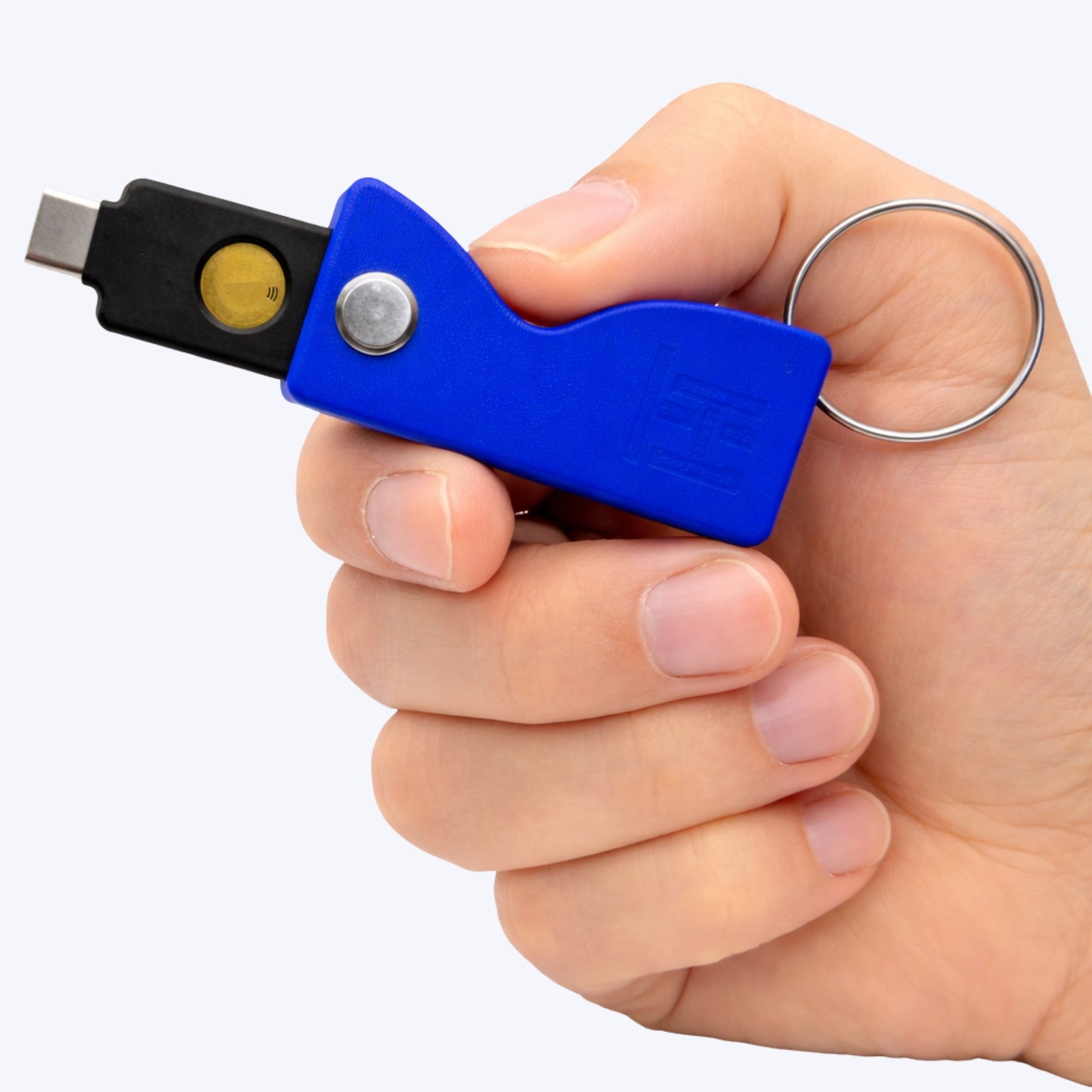 Funda Protectora para YubiKey 5 NFC & 5C NFC con Aro Metálico