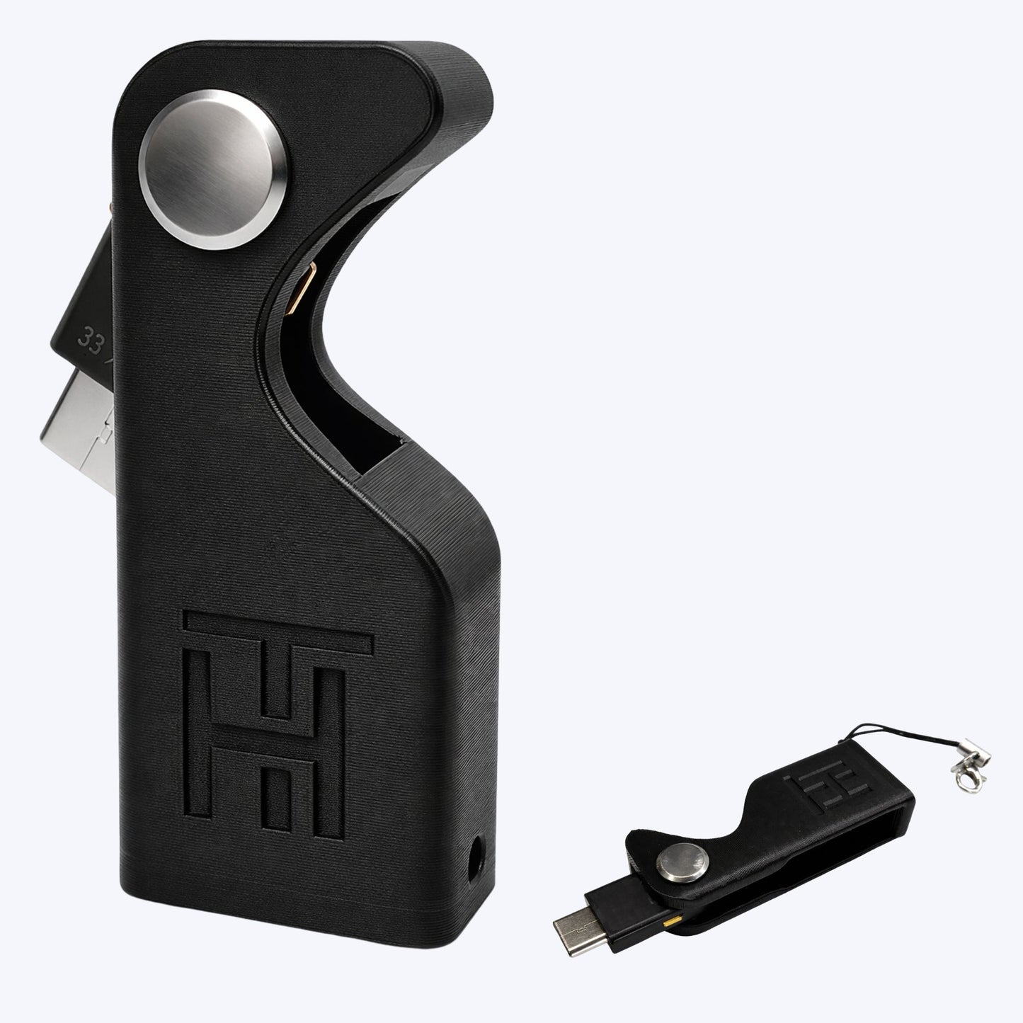 Llavero para YubiKey 5C con Lanyard y Adaptador USB