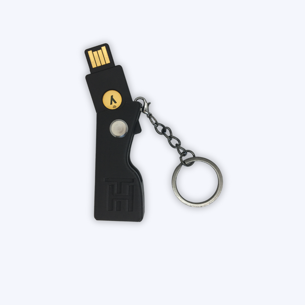 YUBIKEY 5 NFC / 5C NFC KEYCHAIN CASE & HOLDER WITH USB ADAPTERS