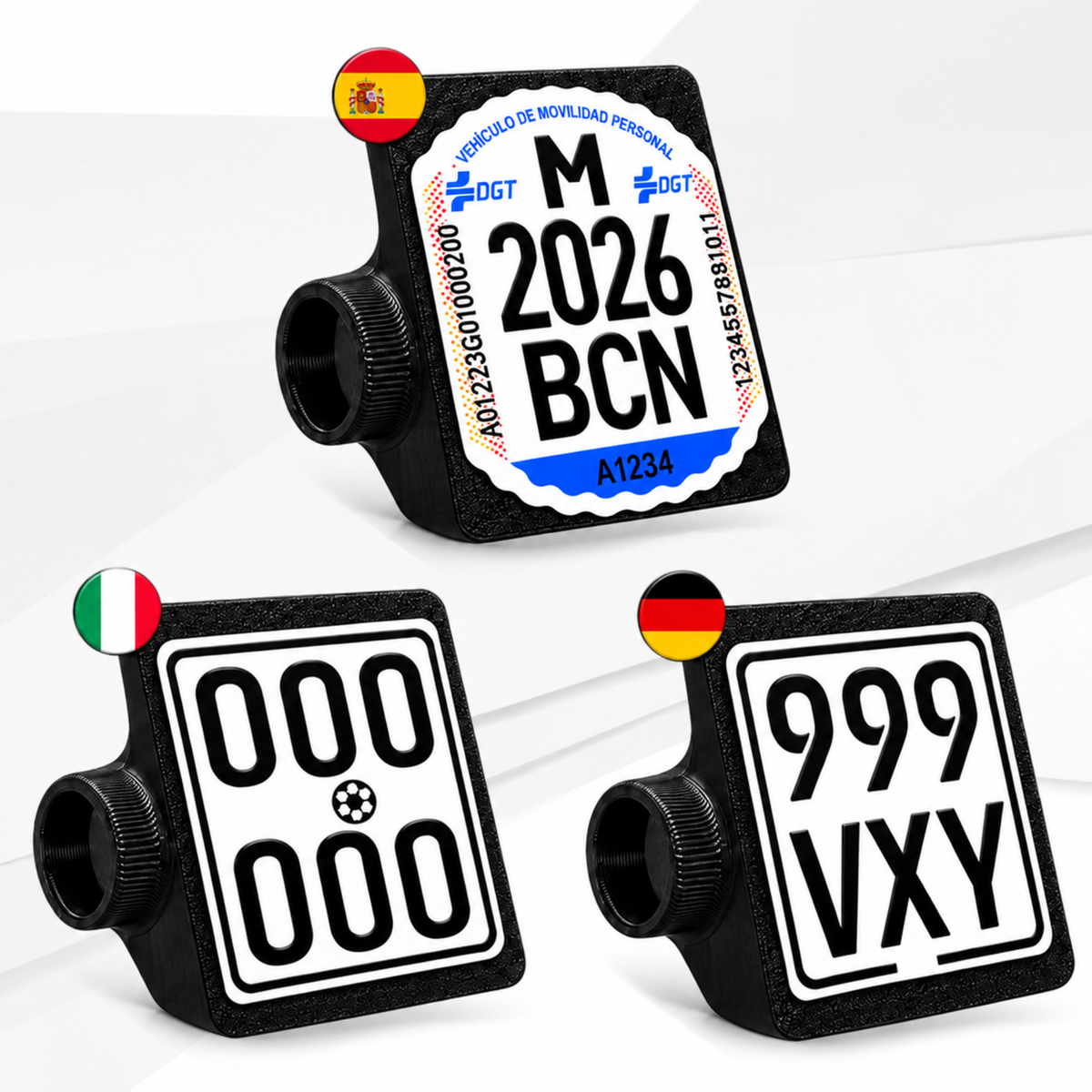 Porta matrículas para Patinete Eléctrico Kukirin G2/G3/G4/G2 Ultra