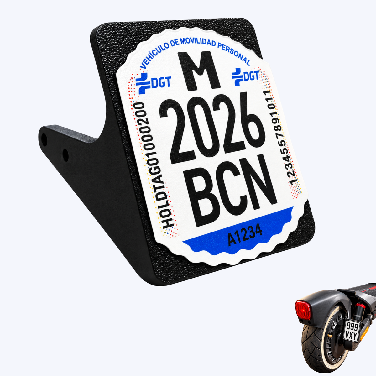Porta matrículas para Patinete Eléctrico Segway Ninebot G3/G3 MAX