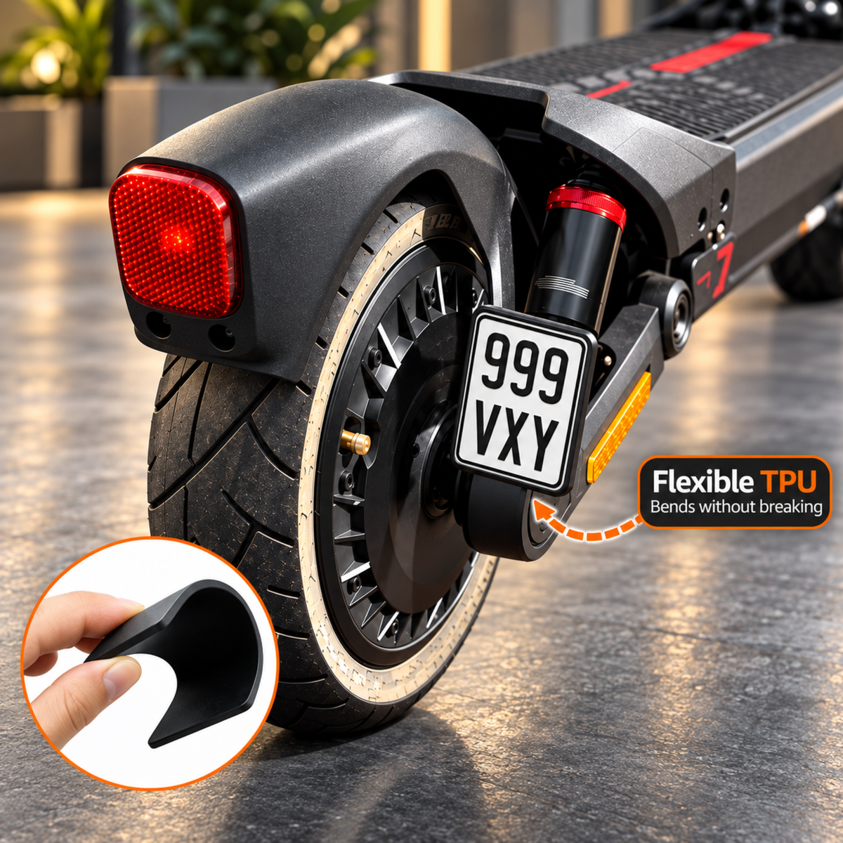 Porta matrículas para Patinete Eléctrico Segway Ninebot G3/G3 MAX